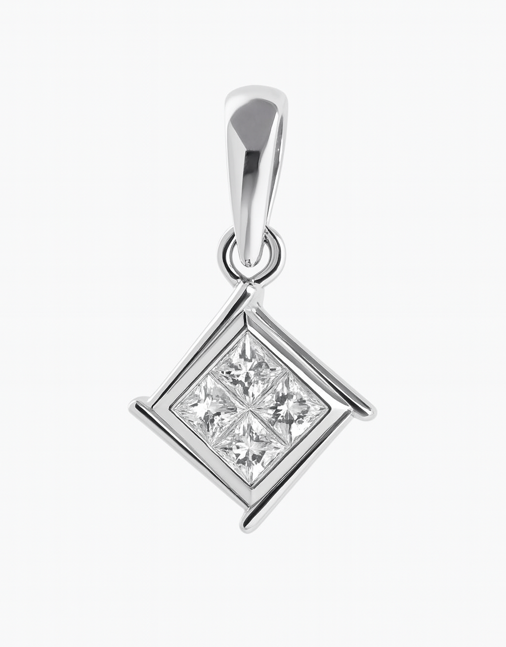 Beautiful 18Kt Gold Natural Diamond Pendant 